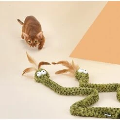 ZEZE Lovely & Delicate Forest Snake Tease Wand Cat Toy -Pawfect Care 347445 PT2. AC SS1800 V1639758154