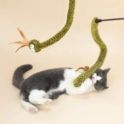 ZEZE Lovely & Delicate Forest Snake Tease Wand Cat Toy -Pawfect Care 347445 PT4. AC SS1800 V1639762916