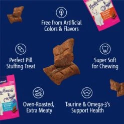 Vitakraft Meaty Morsels Chicken With Salmon Recipe Soft Cat Treats, 1.4-oz Pouch, Pack Of 4 -Pawfect Care 347890 PT6. AC SS1800 V1666651262