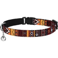 CollarDirect Tribal Pattern Aztec Design Nylon Breakaway Cat Collar With Bell -Pawfect Care 347940 PT2. AC SS1800 V1639786001