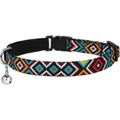 CollarDirect Tribal Pattern Ethnic Design Nylon Cat Collar -Pawfect Care 348060 PT2. AC SS1800 V1639794386
