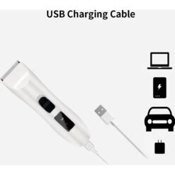 PATPET P710 Hairy Dog & Cat Grooming Clipper, White -Pawfect Care 348160 PT7. AC SS1800 V1657657092