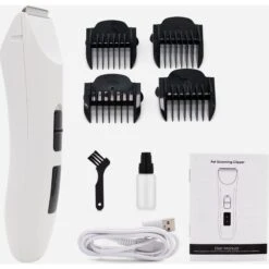 PATPET P710 Hairy Dog & Cat Grooming Clipper, White -Pawfect Care 348160 PT8. AC SS1800 V1657657092