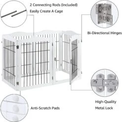 Unipaws Wire Dog Exercise Pen -Pawfect Care 352571 PT4. AC SS1800 V1645123018