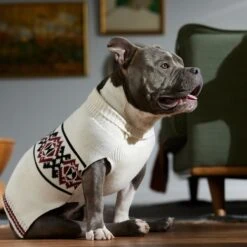 Frisco Geometric Pattern Dog & Cat Sweater -Pawfect Care 353642 PT7. AC SS1800 V1660749718