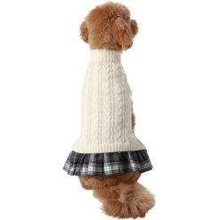 Frisco Plaid Dog & Cat Sweater Dress -Pawfect Care 353673 PT2. AC SS1800 V1659008189