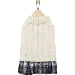 Frisco Plaid Dog & Cat Sweater Dress -Pawfect Care 353673 PT4. AC SS1800 V1659726618