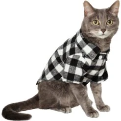 Frisco Black Plaid Dog & Cat Shirt