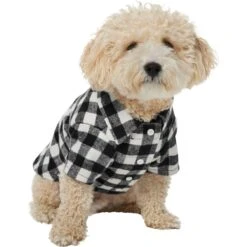 Frisco Black Plaid Dog & Cat Shirt -Pawfect Care 353682 PT2. AC SS1800 V1659007316