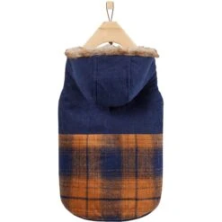 Frisco Mid-Heavyweight Plaid Fleece Lined Dog & Cat Coat -Pawfect Care 353885 PT4. AC SS1800 V1659726714