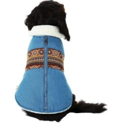Frisco Mid-Heavyweight Western Fleece Lined Faux Zipper Dog & Cat Coat -Pawfect Care 353908 PT2. AC SS1800 V1659012621