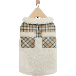 Frisco Lightweight Plaid Pocket Dog & Cat Coat -Pawfect Care 353940 PT4. AC SS1800 V1659725936