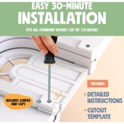 Purrfect Portal Meow Manor Interior Cat Door -Pawfect Care 355126 PT3. AC SS1800 V1642468611