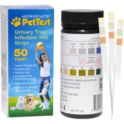 PetTest Urinary Tract Infection Dog & Cat Test Strips, 50 Count