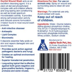 Alpha Tech Pet OXYVET Cat & Dog Wound Wash, 16-oz Bottle -Pawfect Care 358479 PT3. AC SS1800 V1642807647