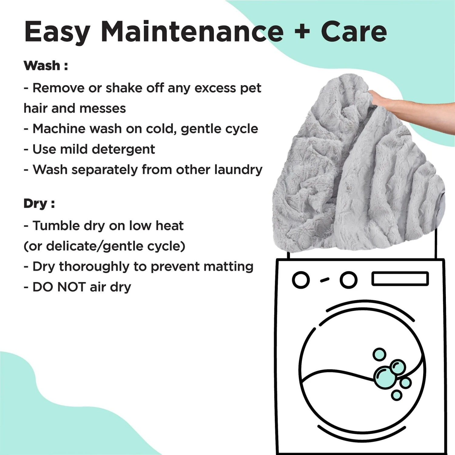 Best Friends By Sheri The Original Calming Donut Cat & Dog Bed Replacement Cover 6 Best Friends By Sheri The Original Calming Donut Cat & Dog Bed Replacement Cover - Image 4