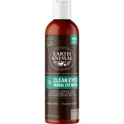 Earth Animal Natural Remedies Clean Eyes Herbal Eye Wash Cleanser For Dogs & Cats, 4-oz Bottle