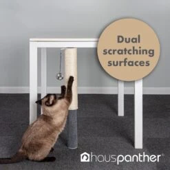 Hauspanther Dual Surface Adjustable Under-Table Sisal Cat Scratching Post -Pawfect Care 362515 PT4. AC SS1800 V1642462918