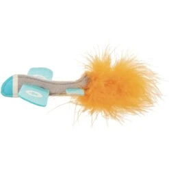 Petlinks Felty Flyer Catnip & Silvervine Launcher Cat Toy, Blue, Medium -Pawfect Care 362894 PT1. AC SS1800 V1642639063