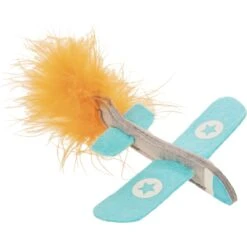 Petlinks Felty Flyer Catnip & Silvervine Launcher Cat Toy, Blue, Medium -Pawfect Care 362894 PT3. AC SS1800 V1642641779