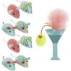 SmartyKat Tropical Time Catnip Cat Toy Variety Pack, Skitter Mice & Catnip Martini, Pink, Small, 9 Count -Pawfect Care 362936 MAIN. AC SS1800 V1694027438