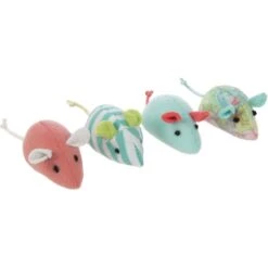 SmartyKat Tropical Time Catnip Cat Toy Variety Pack, Skitter Mice & Catnip Martini, Pink, Small, 9 Count -Pawfect Care 362936 PT3. AC SS1800 V1694027438