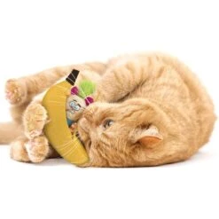 SmartyKat Playful Peeker Mouse & Banana Cat Toy, Yellow, Medium, 2 Count -Pawfect Care 362938 PT3. AC SS1800 V1642641740