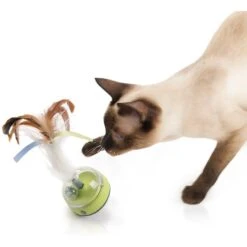 SmartyKat Silly Spinner Electronic Motion & Light Cat Toy, Blue, Large -Pawfect Care 362940 PT4. AC SS1800 V1642651930