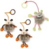 SmartyKat Bouncy Mouse Plush Dangler Catnip Cat Toy, Orange & Gray, Small, 3 Count -Pawfect Care 362942 MAIN. AC SS1800 V1642636913