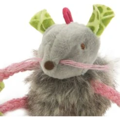 SmartyKat Bouncy Mouse Plush Dangler Catnip Cat Toy, Orange & Gray, Small, 3 Count -Pawfect Care 362942 PT1. AC SS1800 V1642637245