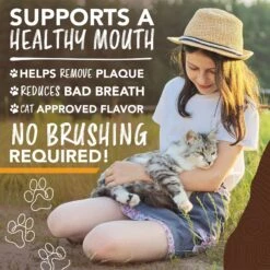 TropiClean Enticers Honey Marinated Chicken Flavor Cat Dental Gel, 2-oz Tube -Pawfect Care 365205 PT4. AC SS1800 V1698958976