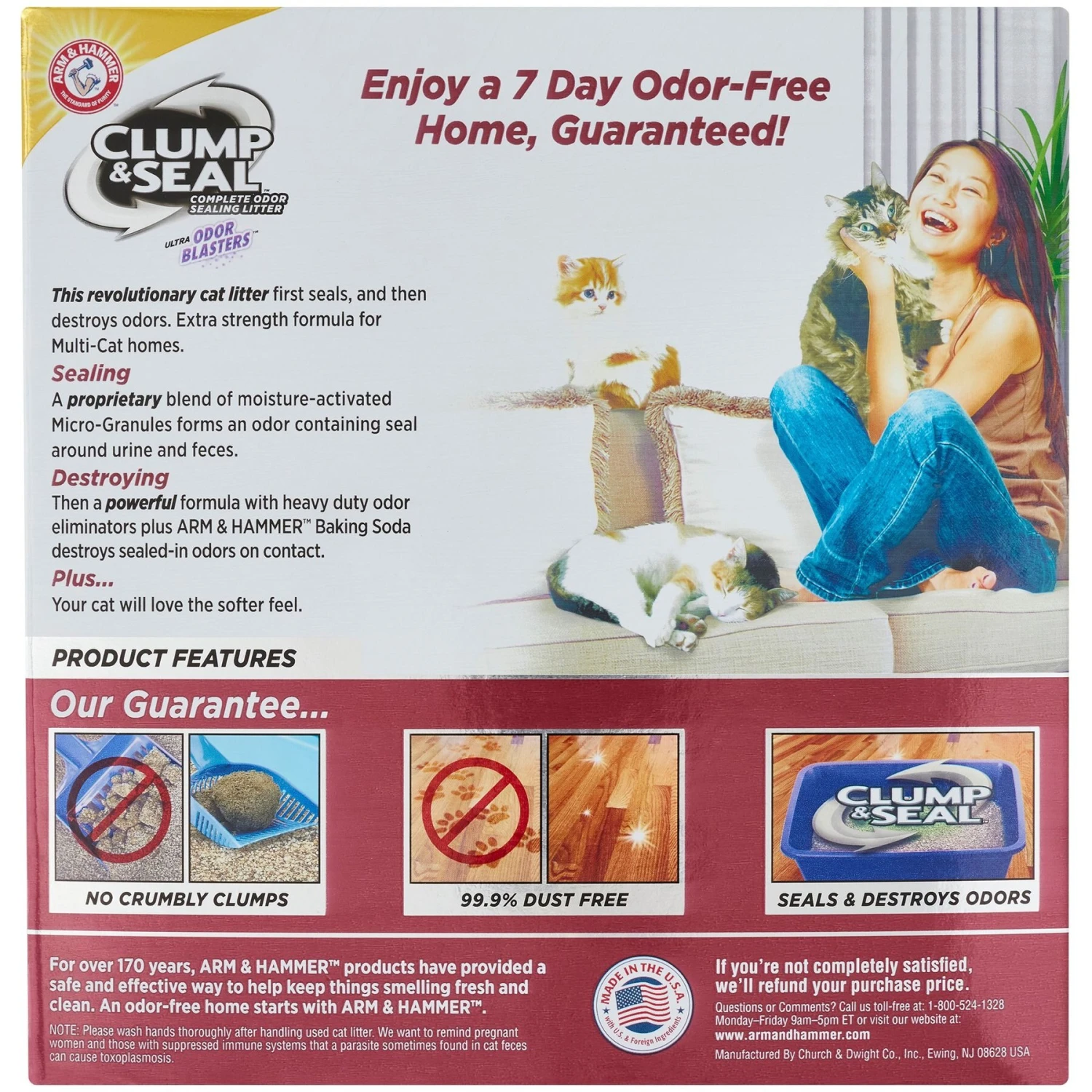 Feliway MultiCat Calming Diffuser Refill For Cats, 30 Day & Arm & Hammer Litter Clump & Seal Multi-Cat Scented Clumping Clay Cat Litter 9 Feliway MultiCat Calming Diffuser Refill For Cats, 30 Day & Arm & Hammer Litter Clump & Seal Multi-Cat Scented Clumping Clay Cat Litter - Image 7