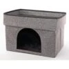 Precious Tails Home Base Rectangular 2-Tier Collapsible Cat Cave -Pawfect Care 366632 MAIN. AC SS1800 V1644344915