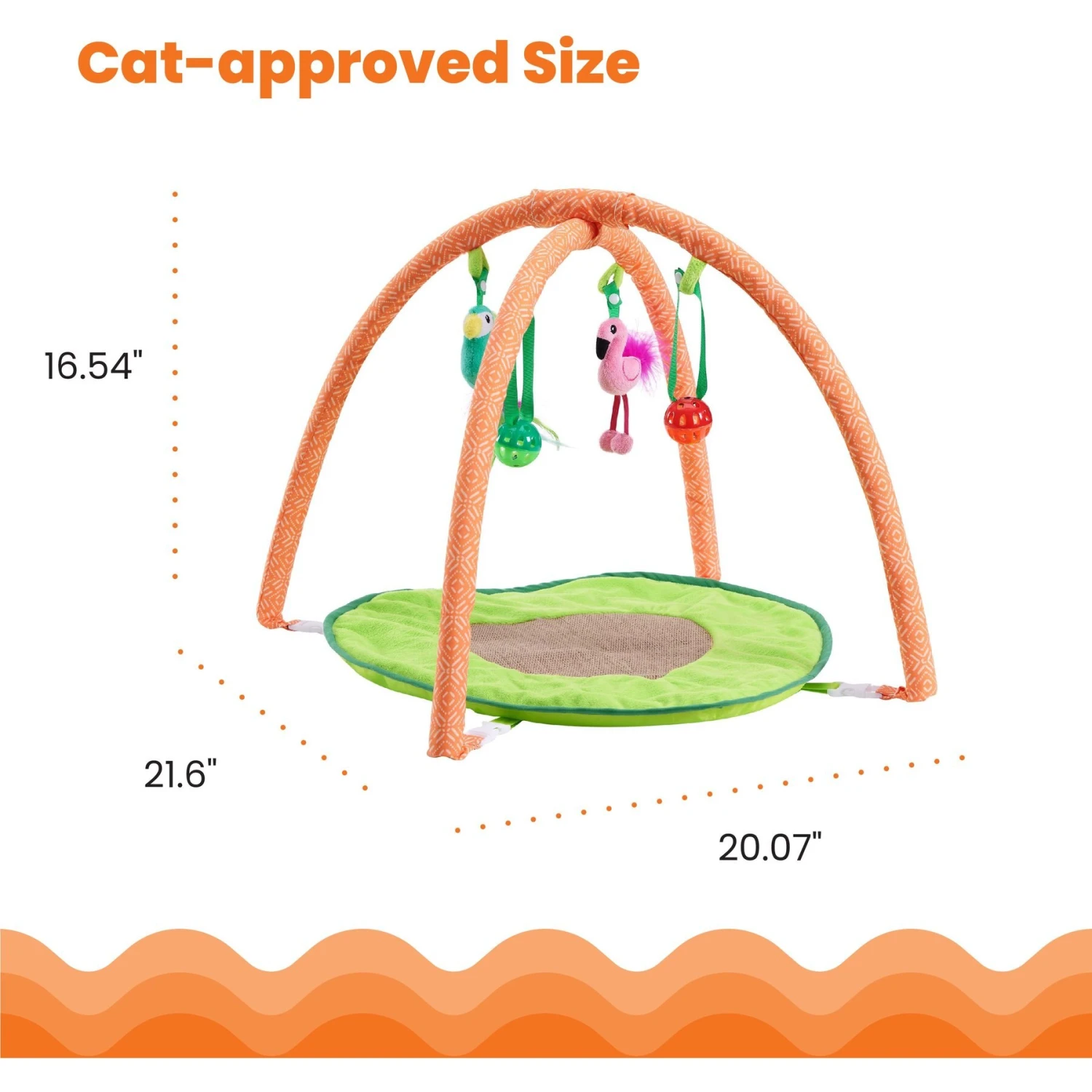 Catstages Jungle Mat Cat Activity Play Mat Cat Toy With Catnip 7 Catstages Jungle Mat Cat Activity Play Mat Cat Toy With Catnip - Image 5