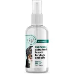 SUCHGOOD Advanced Breath Spray Cat & Dog Breath Freshner, 4-oz Bottle