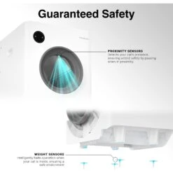 INSTACHEW PURRCLEAN Smart WiFi Enabled Covered Automatic Self-Cleaning Cat Litter Box, White -Pawfect Care 371228 PT3. AC SS1800 V1660515171