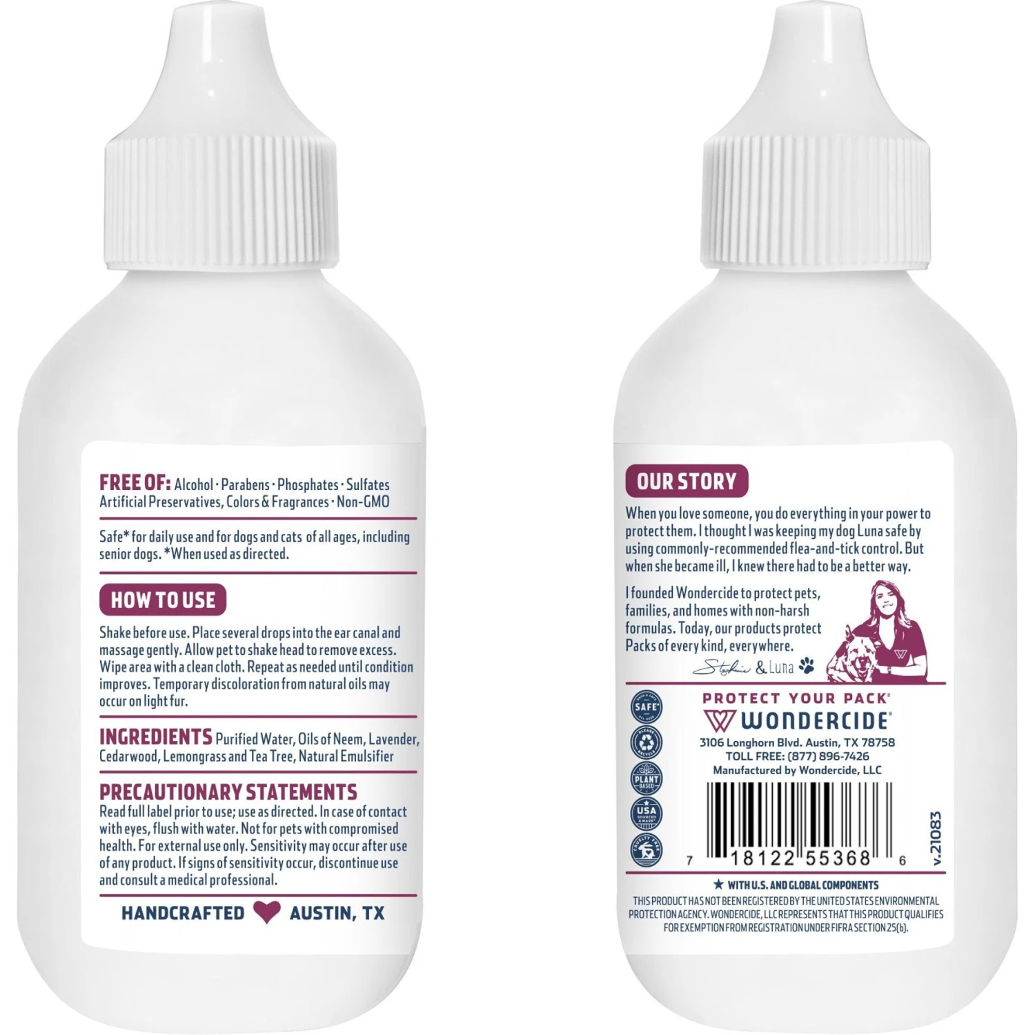 Wondercide Dog & Cat Ear Treatment, 2-oz Bottle 9 Wondercide Dog & Cat Ear Treatment, 2-oz Bottle - Image 7