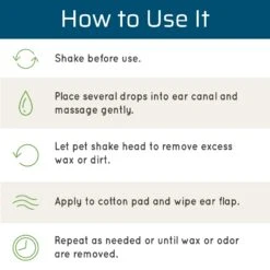 Wondercide Dog & Cat Ear Wash, 2-oz Bottle -Pawfect Care 371972 PT4. AC SS1800 V1658208212