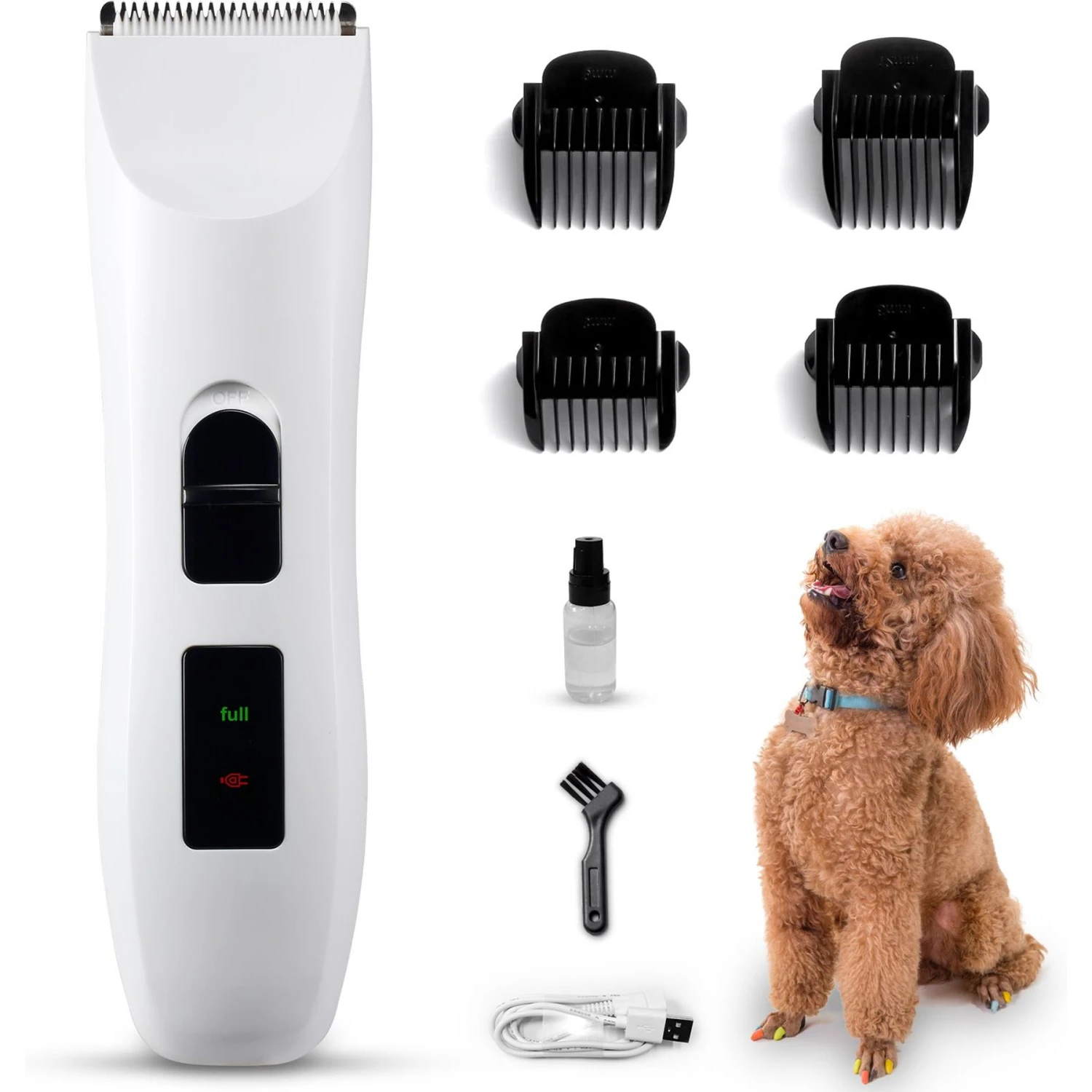 Casfuy Removable Blade Dog & Cat Hair Grooming Clippers 3 Casfuy Removable Blade Dog & Cat Hair Grooming Clippers