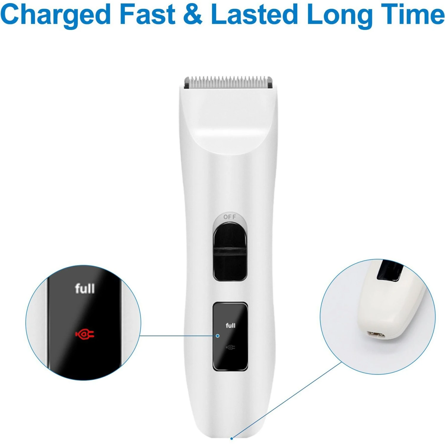 Casfuy Removable Blade Dog & Cat Hair Grooming Clippers 6 Casfuy Removable Blade Dog & Cat Hair Grooming Clippers - Image 4