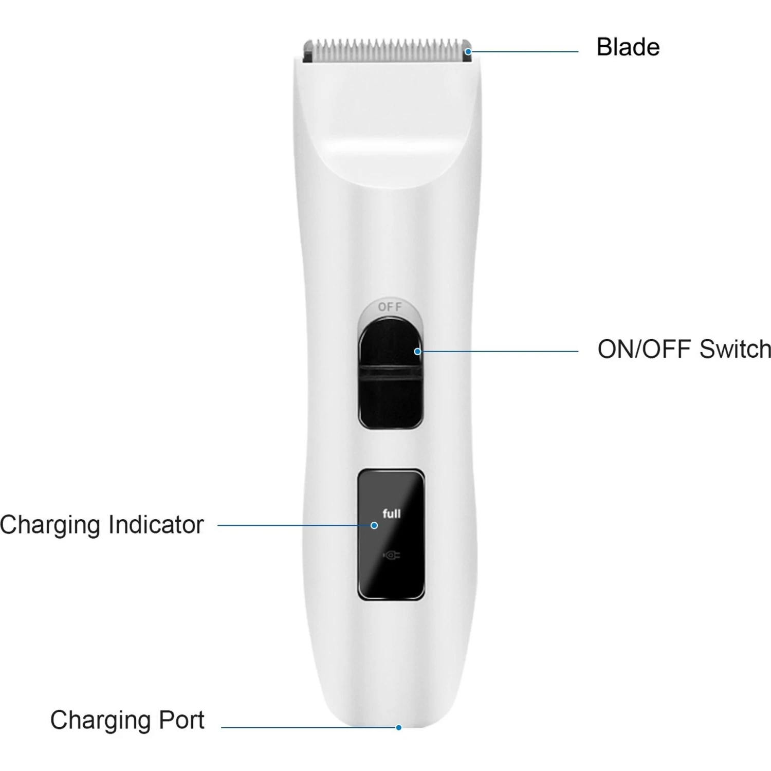 Casfuy Removable Blade Dog & Cat Hair Grooming Clippers 7 Casfuy Removable Blade Dog & Cat Hair Grooming Clippers - Image 5