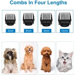 PATPET P920 Low Noise Cordless Paws, Eyes, Ears & Face Grooming Trimmer Dog & Cat Clipper With Double Blades -Pawfect Care 371995 PT2. AC SS1800 V1657657494