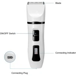 PATPET P920 Low Noise Cordless Paws, Eyes, Ears & Face Grooming Trimmer Dog & Cat Clipper With Double Blades -Pawfect Care 371995 PT6. AC SS1800 V1657657496