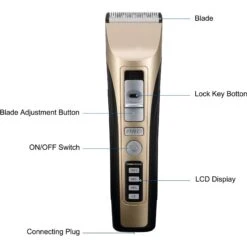 PATPET P930 Rechargeable Five-Level Speed Regulation Seat Pet Hair Grooming Clippers, Gold -Pawfect Care 372001 PT6. AC SS1800 V1657657541