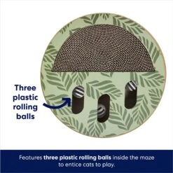 Frisco Interactive Maze & Scratch Cardboard Cat Toy Box With Catnip, Palms -Pawfect Care 506130 PT2. AC SS1800 V1671551754