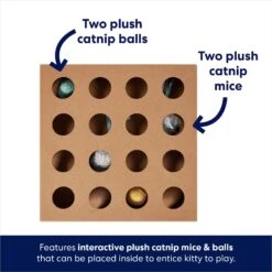 Frisco Interactive Wooden Cat Toy Box With Catnip -Pawfect Care 506178 PT2. AC SS1800 V1671568357