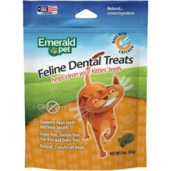 Emerald Pet Feline Dental Treats With Chicken Cat Treats