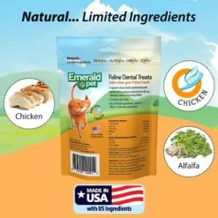 Emerald Pet Feline Dental Treats With Chicken Cat Treats -Pawfect Care 50624 PT5. AC SS1800 V1667597502
