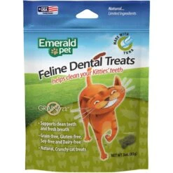 Emerald Pet Feline Dental Tuna Grain-Free Cat Treats