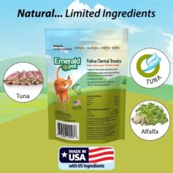 Emerald Pet Feline Dental Tuna Grain-Free Cat Treats -Pawfect Care 50628 PT5. AC SS1800 V1667597605